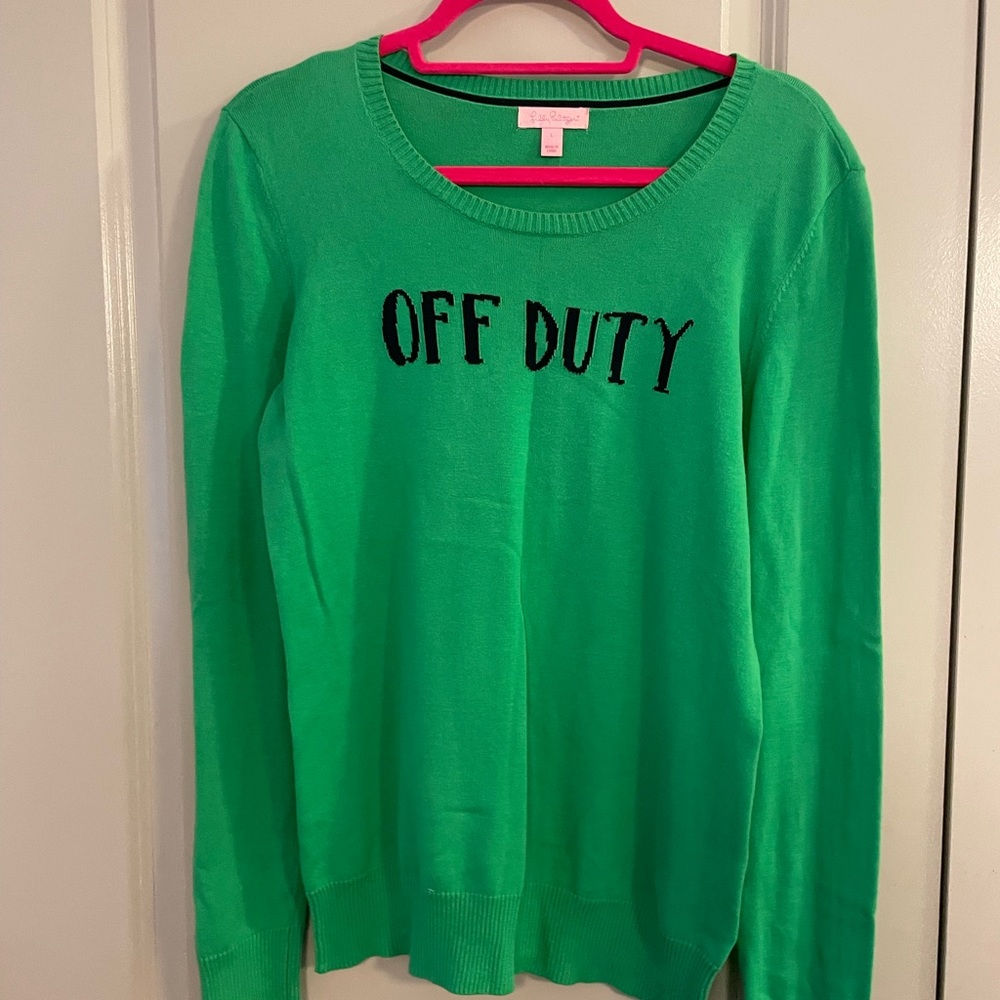 EUC Lilly Pulitzer Intarsia Sweater L